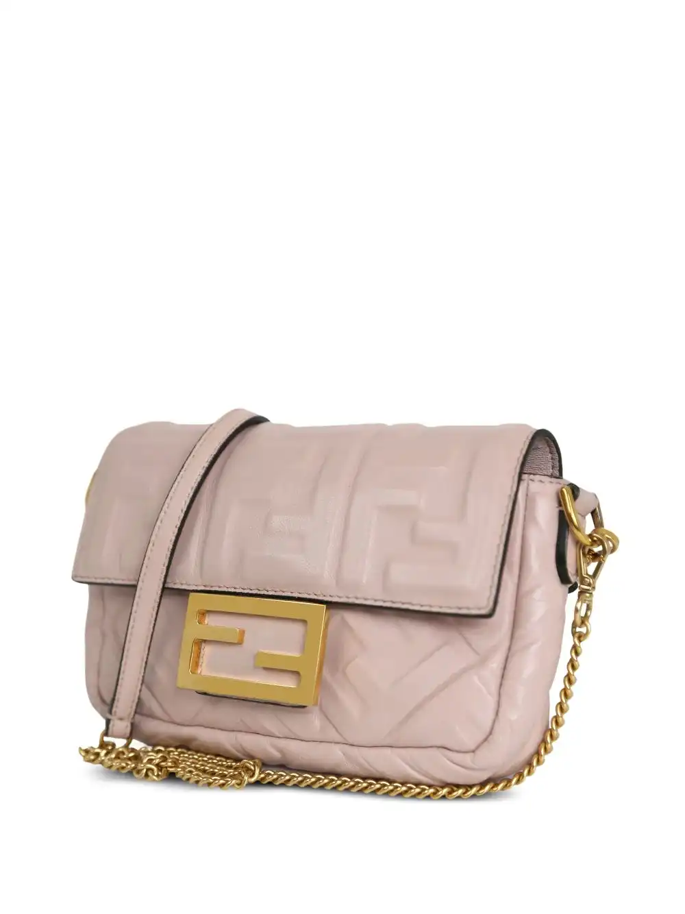 Cheap Fendi FF-debossed Baguette two-way bag