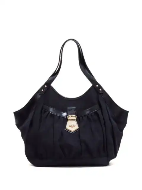 Fendi Zucca cut-out logo handbag