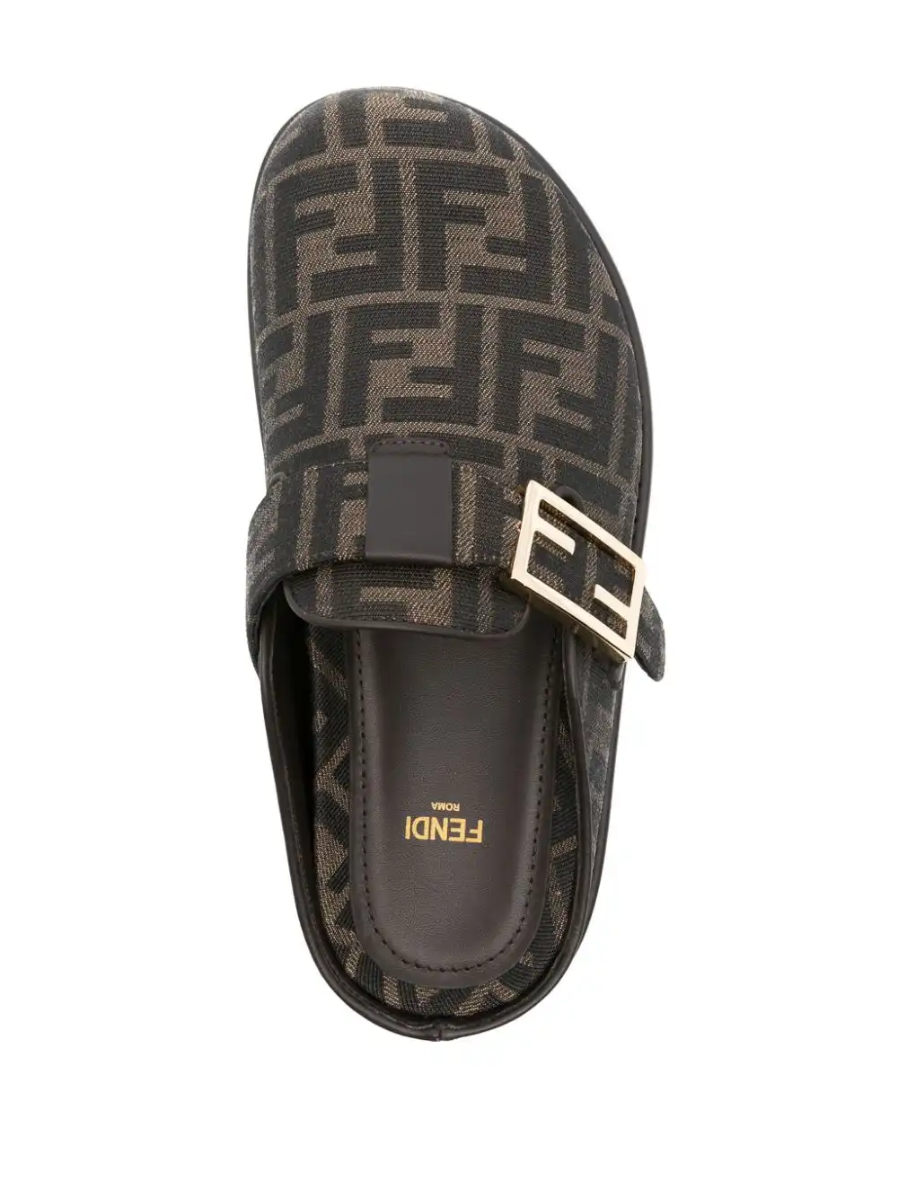 Cheap FENDI Feel FF-motif mules