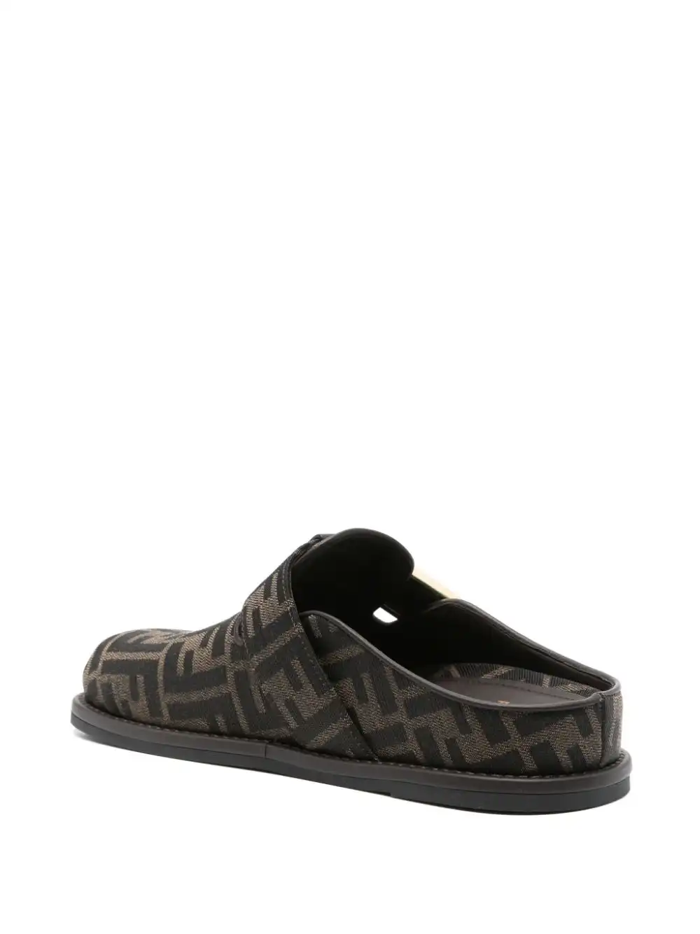 Cheap FENDI Feel FF-motif mules