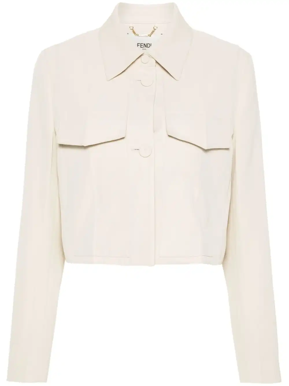 Affordable FENDI twill cropped jacket