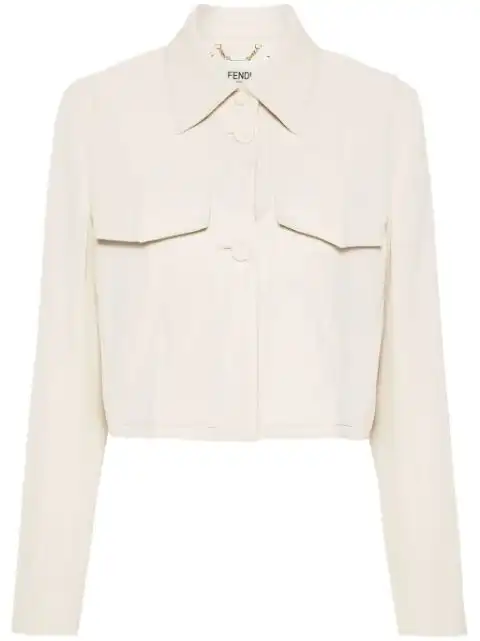 FENDI twill cropped jacket