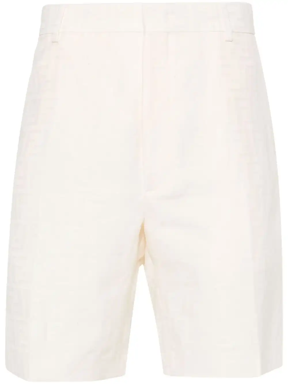 Cheap FENDI FF jacquard bermuda shorts