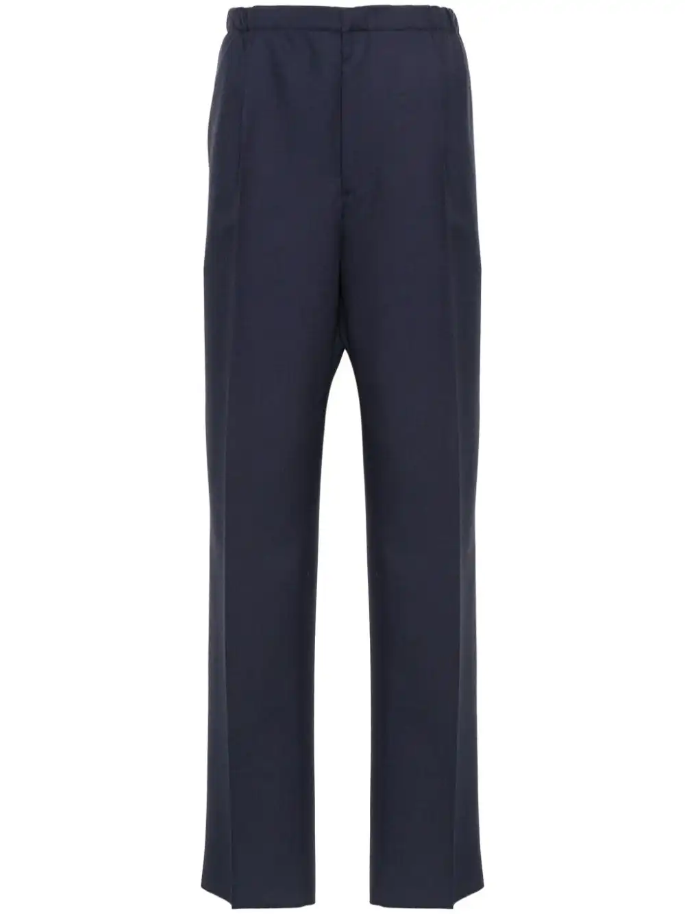 Cheap FENDI pleat-detailing wool trousers