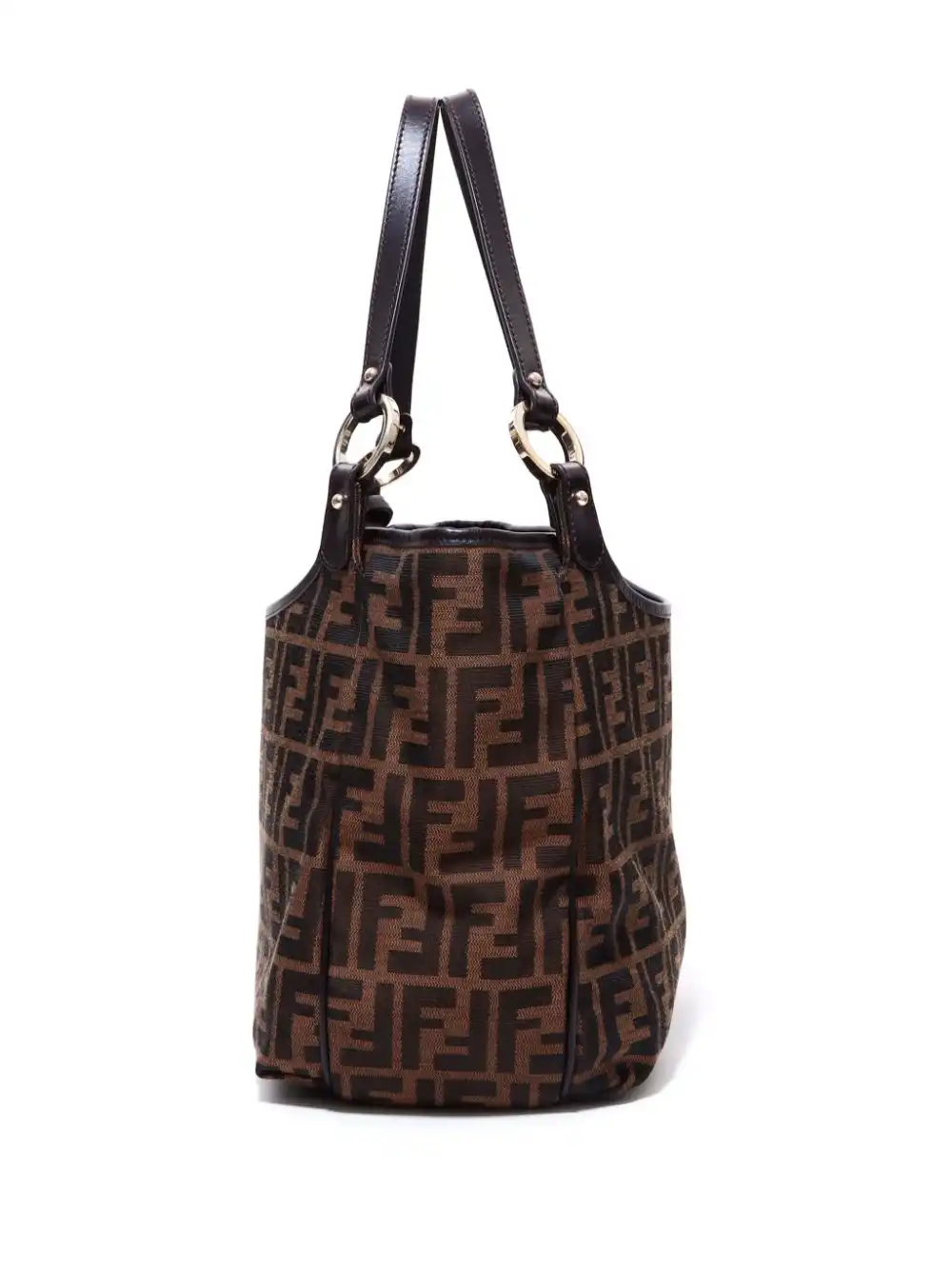 Affordable Fendi Zucca logo-charm tote bag