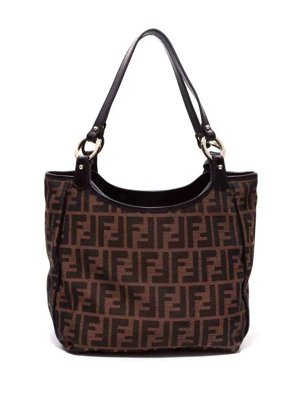 Affordable Fendi Zucca logo-charm tote bag