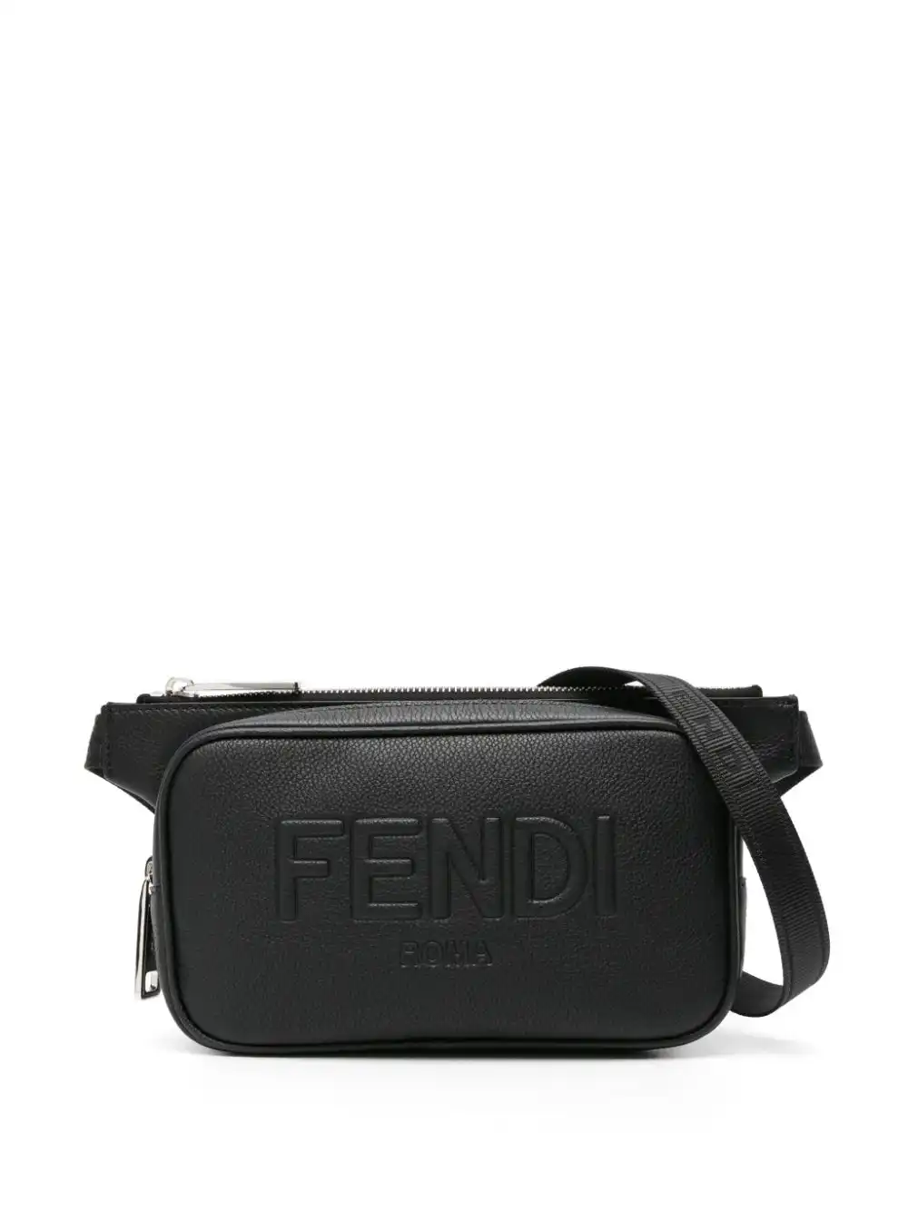 Affordable FENDI logo-embossed belt bag