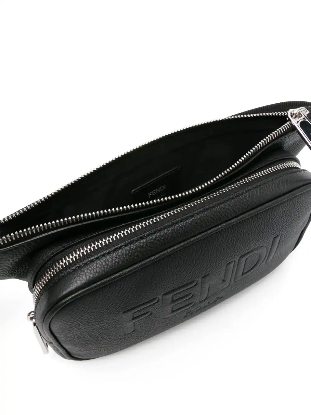 Affordable FENDI logo-embossed belt bag