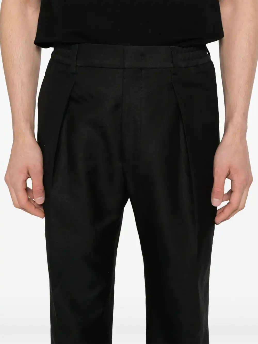 Affordable FENDI pleat-detail trousers