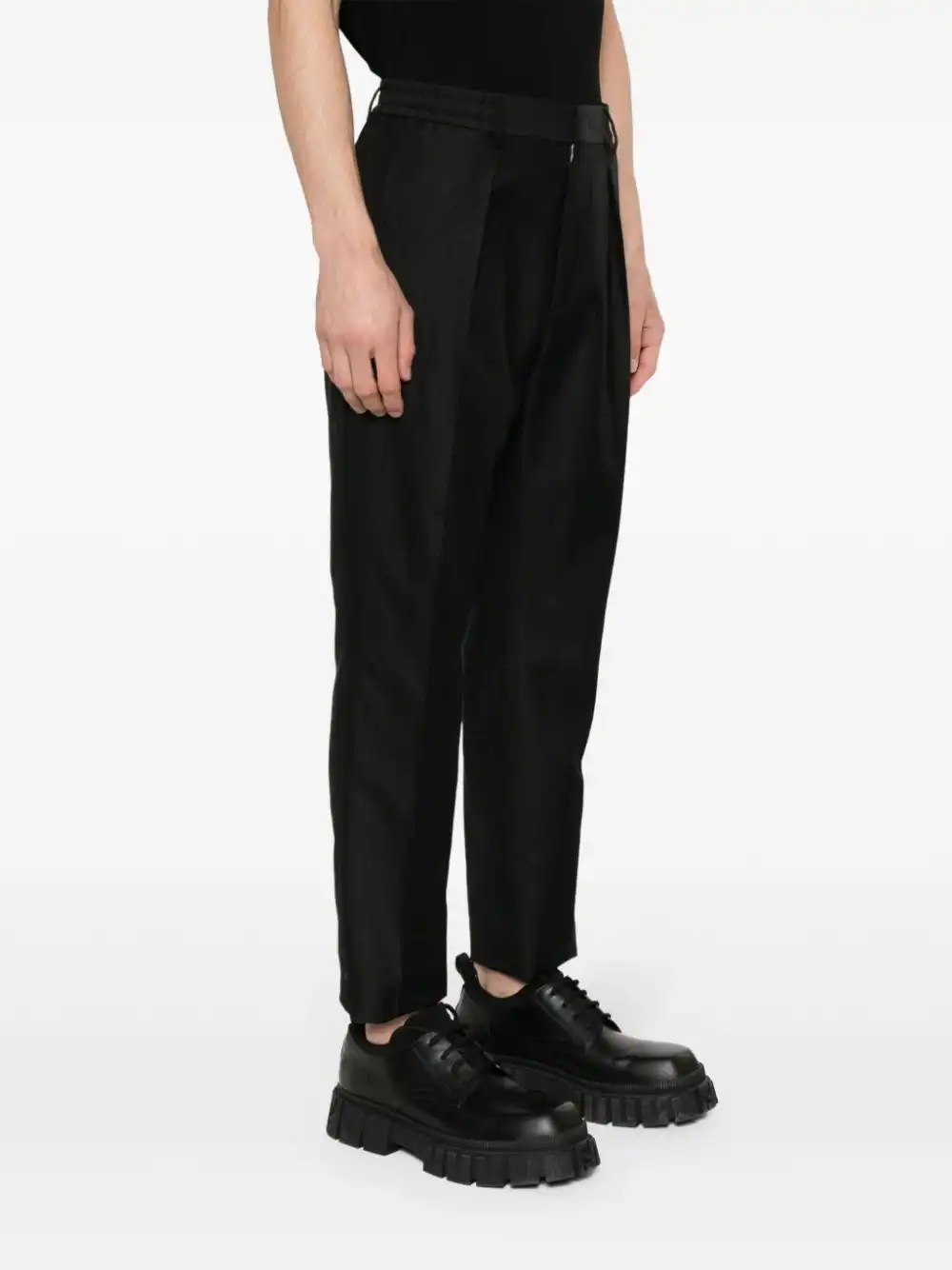 Affordable FENDI pleat-detail trousers