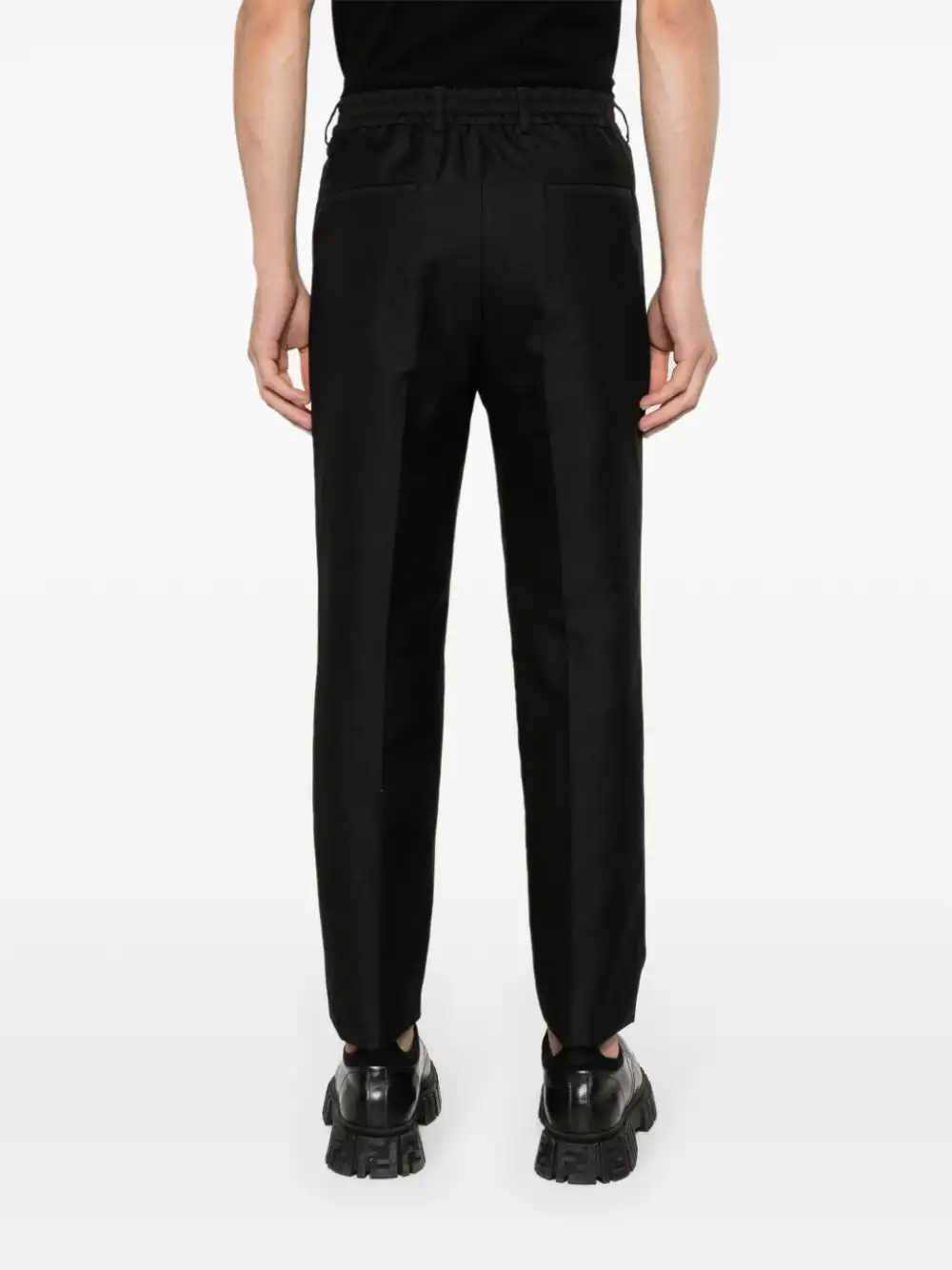 Affordable FENDI pleat-detail trousers