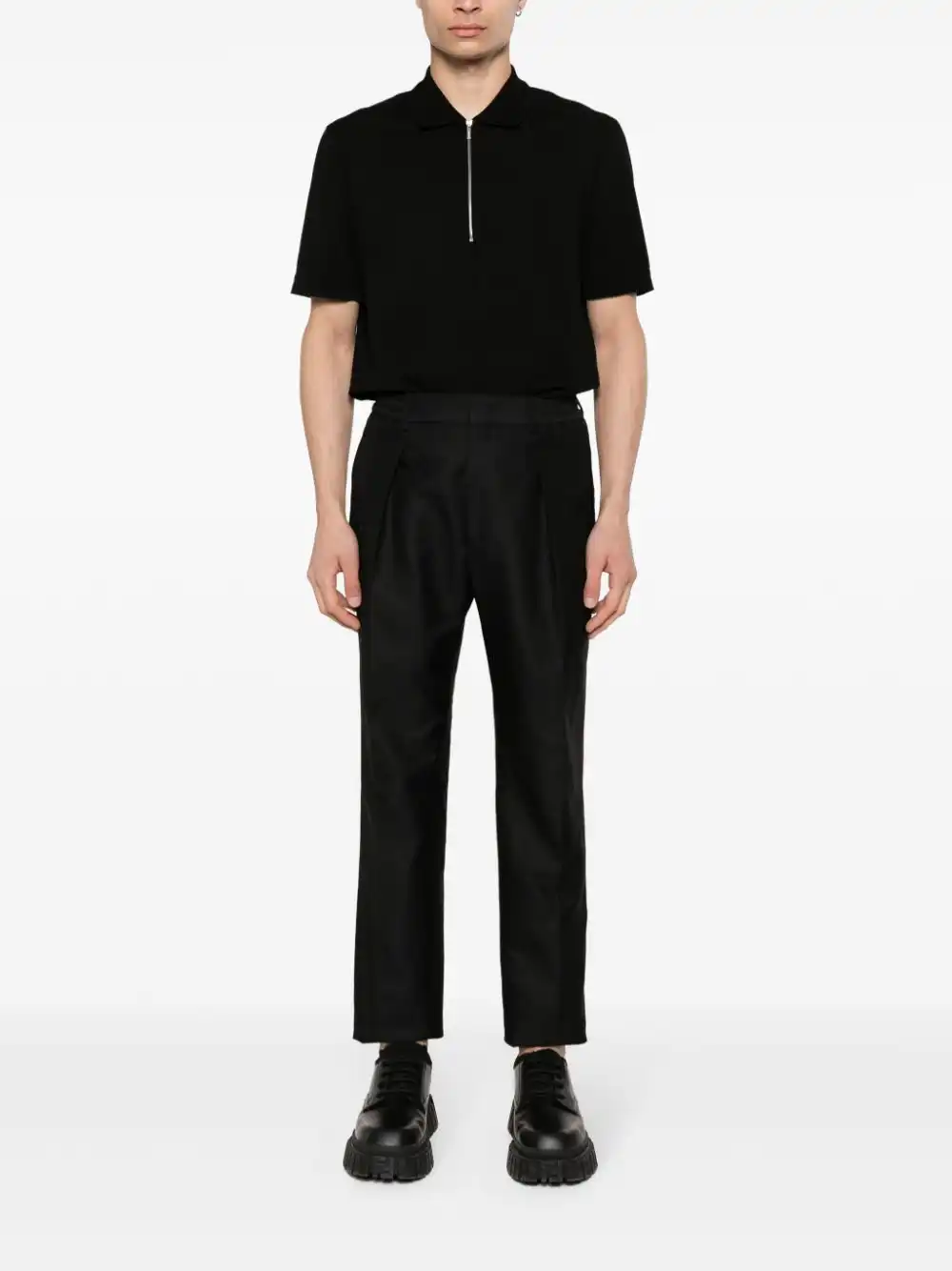 Affordable FENDI pleat-detail trousers