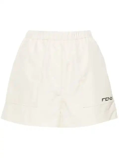 FENDI high-waist shell shorts