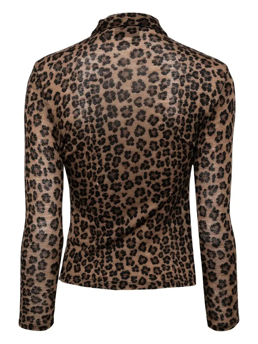 Cheap Fendi leopard-print wool shirt