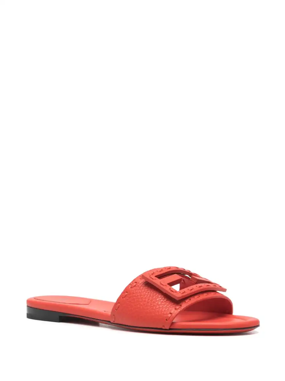 Affordable FENDI Baguette leather sandals