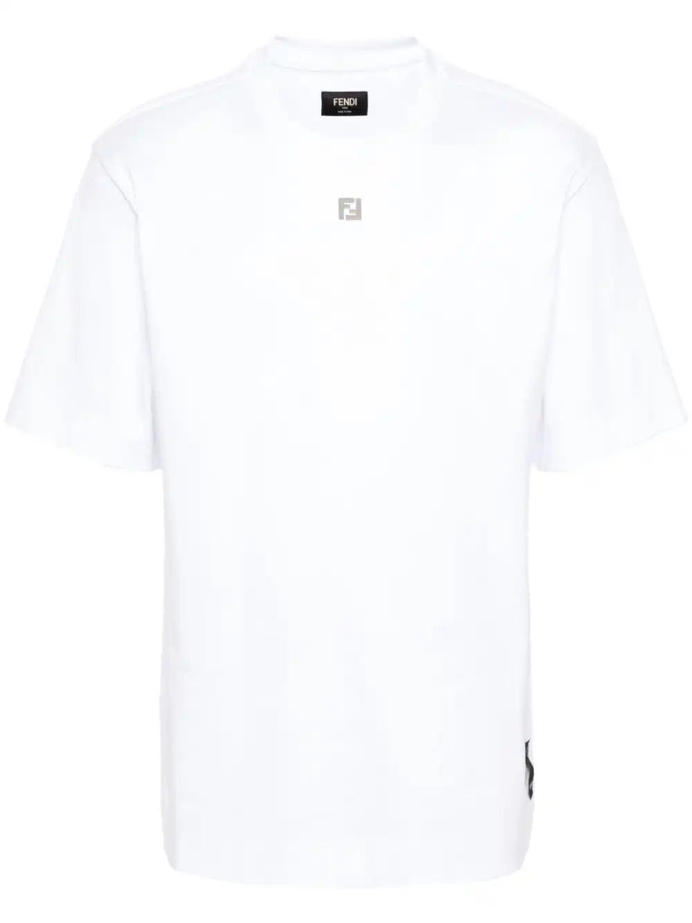 Affordable FENDI FF-plaque cotton T-shirt