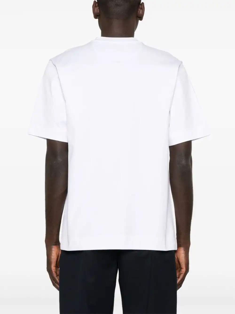 Affordable FENDI FF-plaque cotton T-shirt