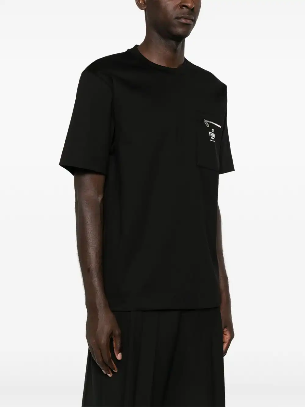 Affordable FENDI logo-print cotton T-shirt