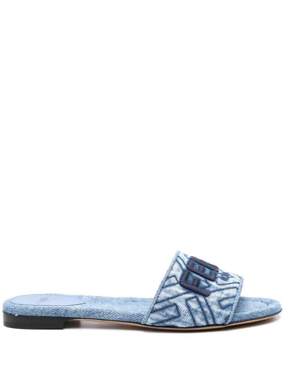 Affordable FENDI Signature flat slides