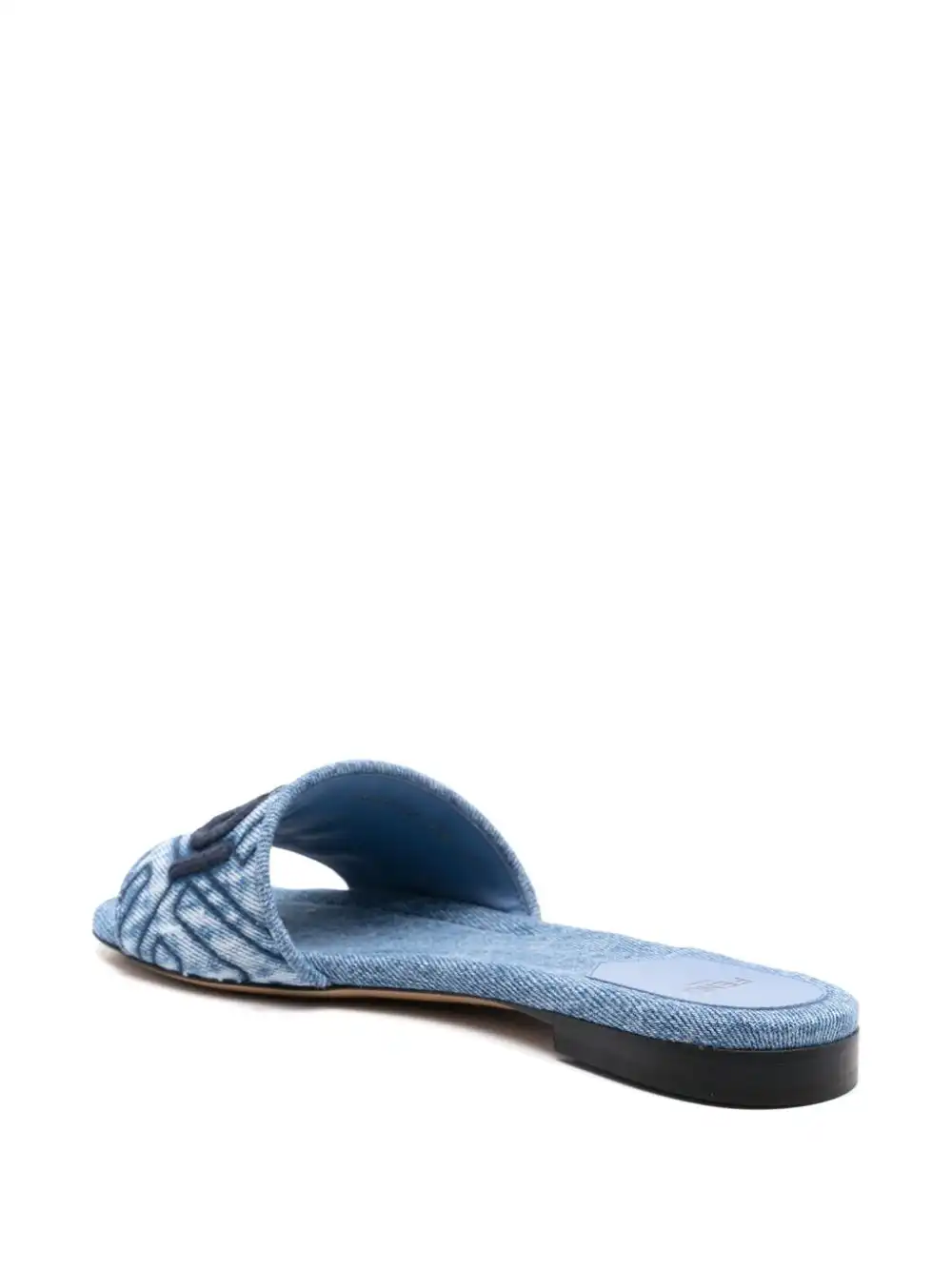 Affordable FENDI Signature flat slides