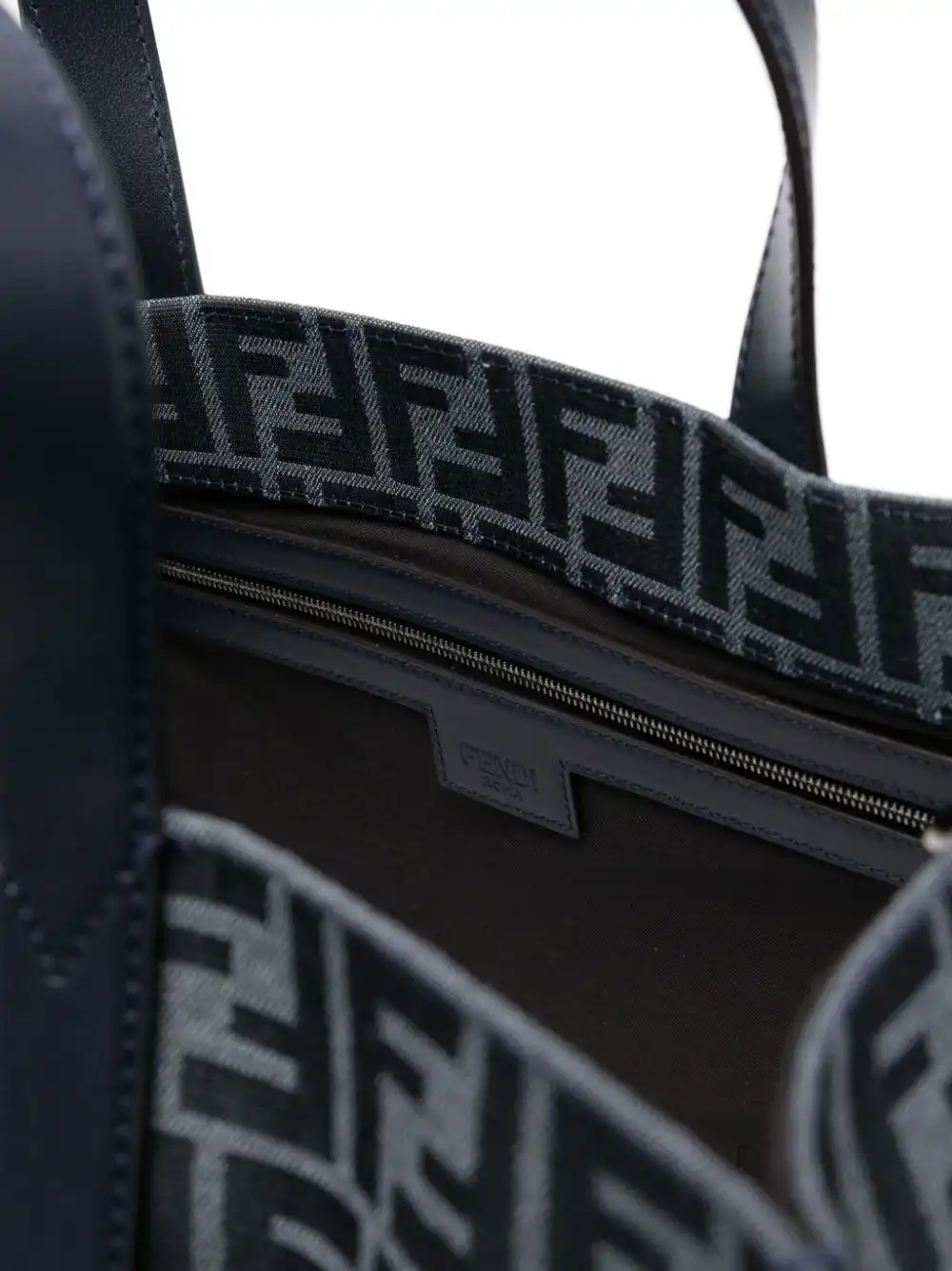 Affordable FENDI FF jacquard tote bag