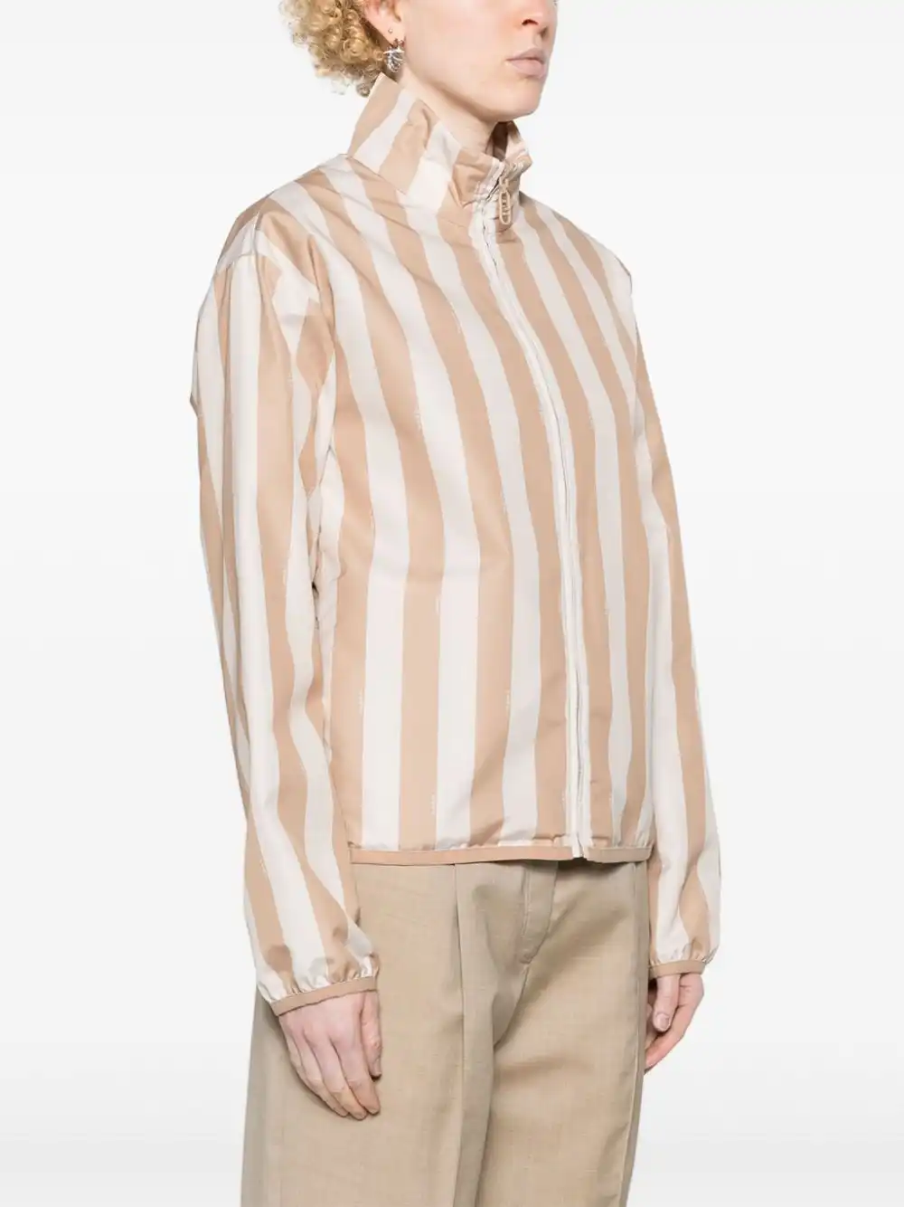 Affordable FENDI reversible striped jacket