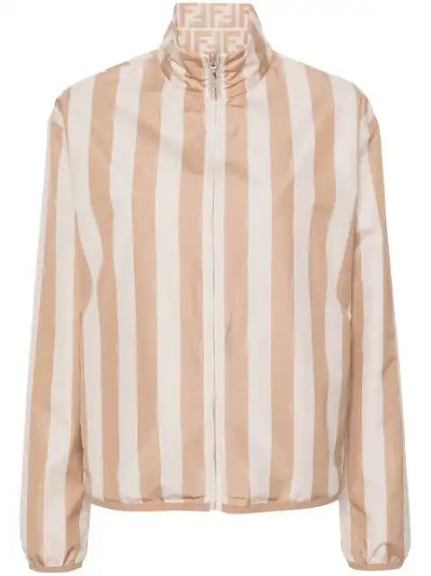 FENDI reversible striped jacket