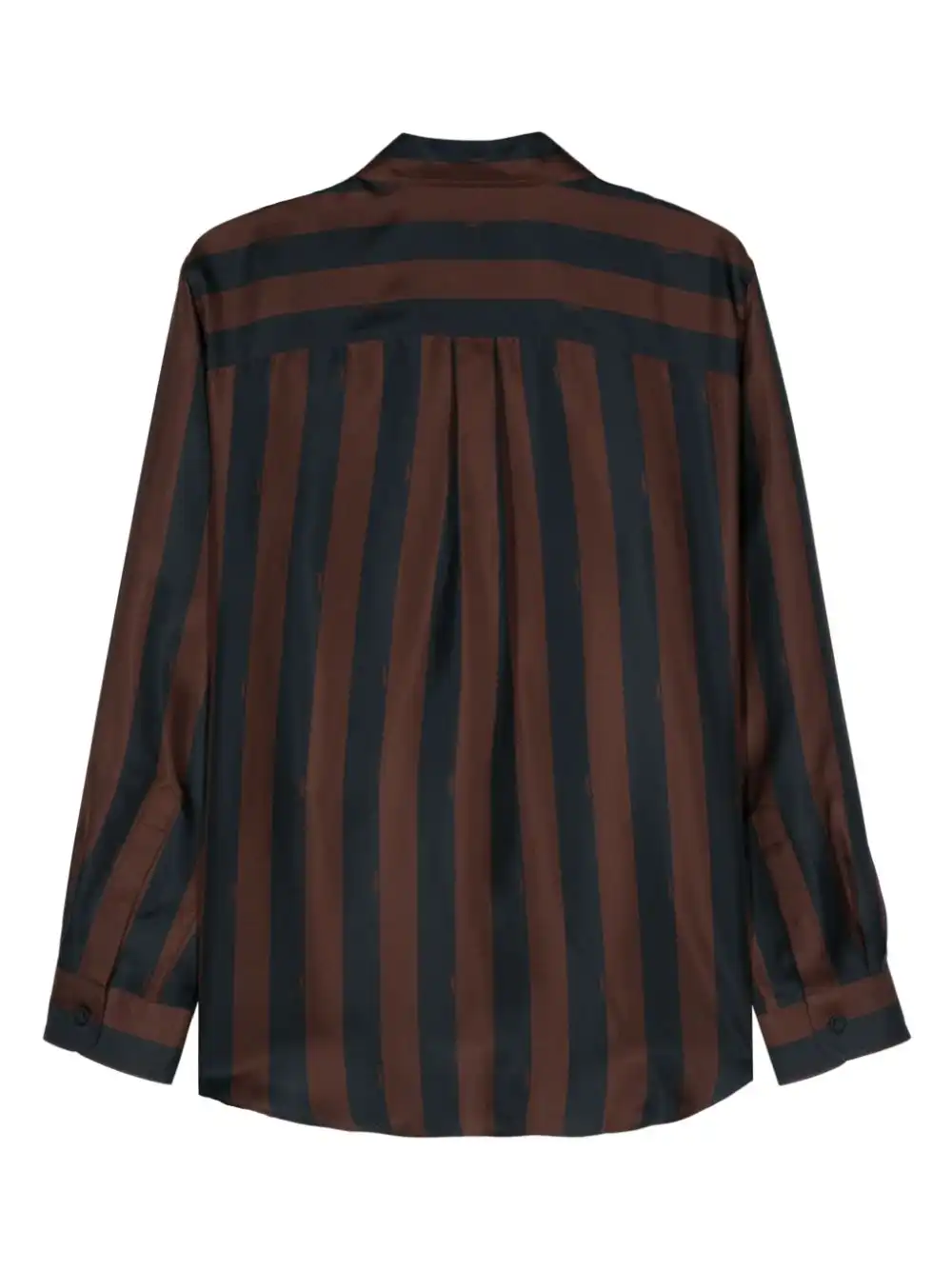 Cheap FENDI Pequin-stripe silk shirt