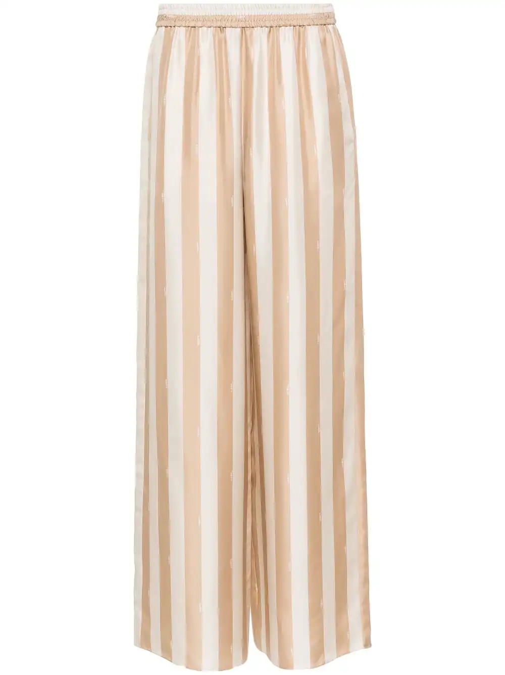 Cheap FENDI Pequin-stripe silk palazzo pants