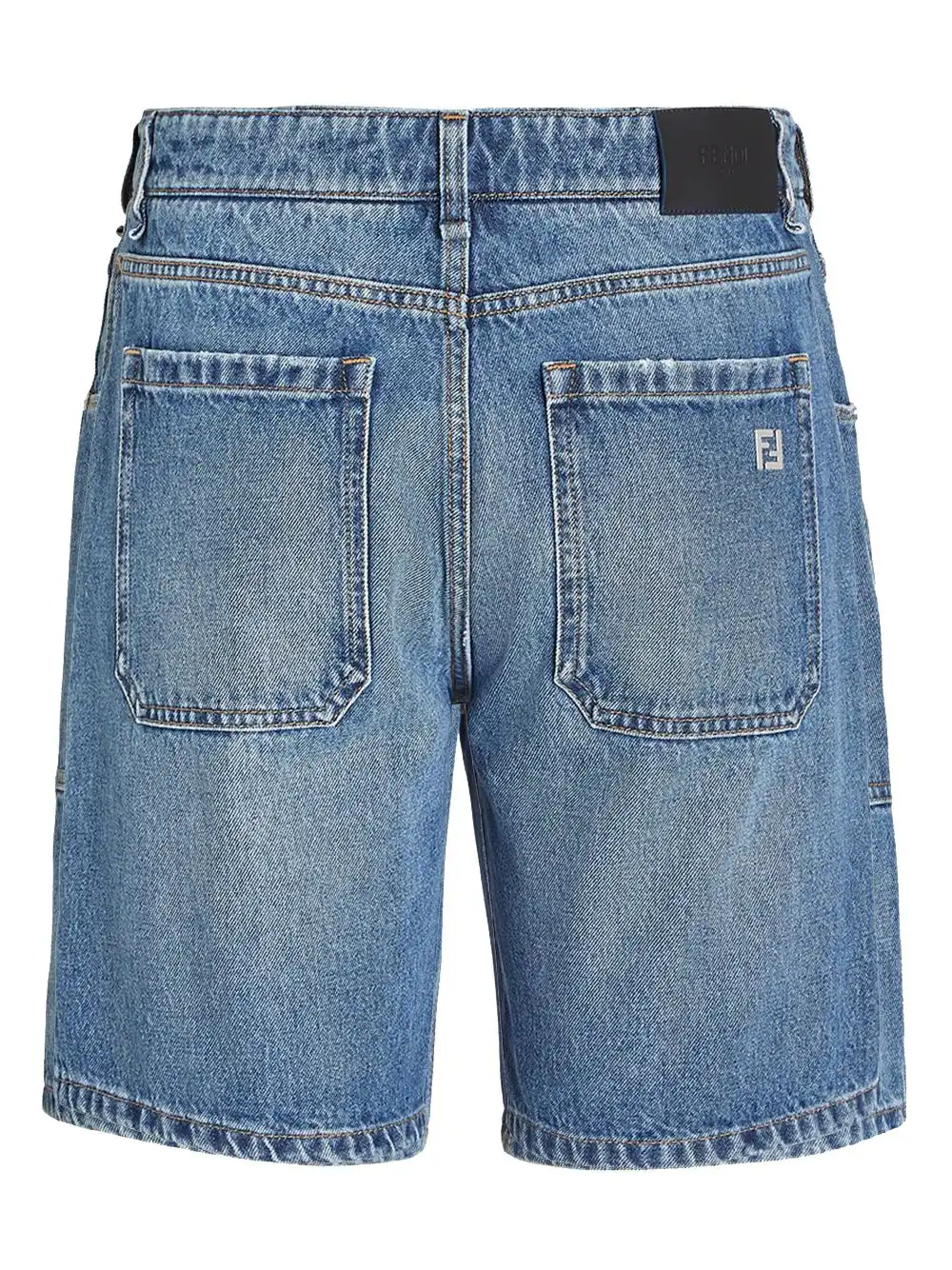 Cheap FENDI cotton denim shorts