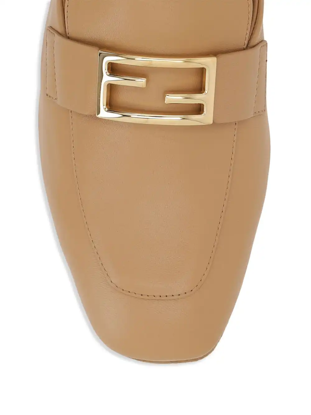 Cheap FENDI Baguette leather loafers