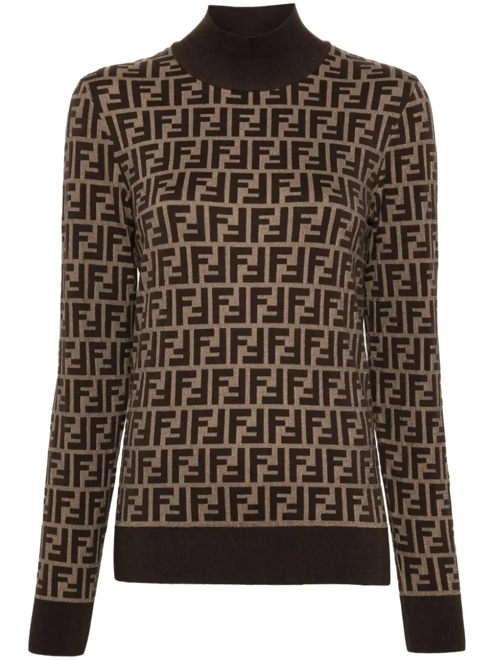 Cheap FENDI FF-jacquard sweater