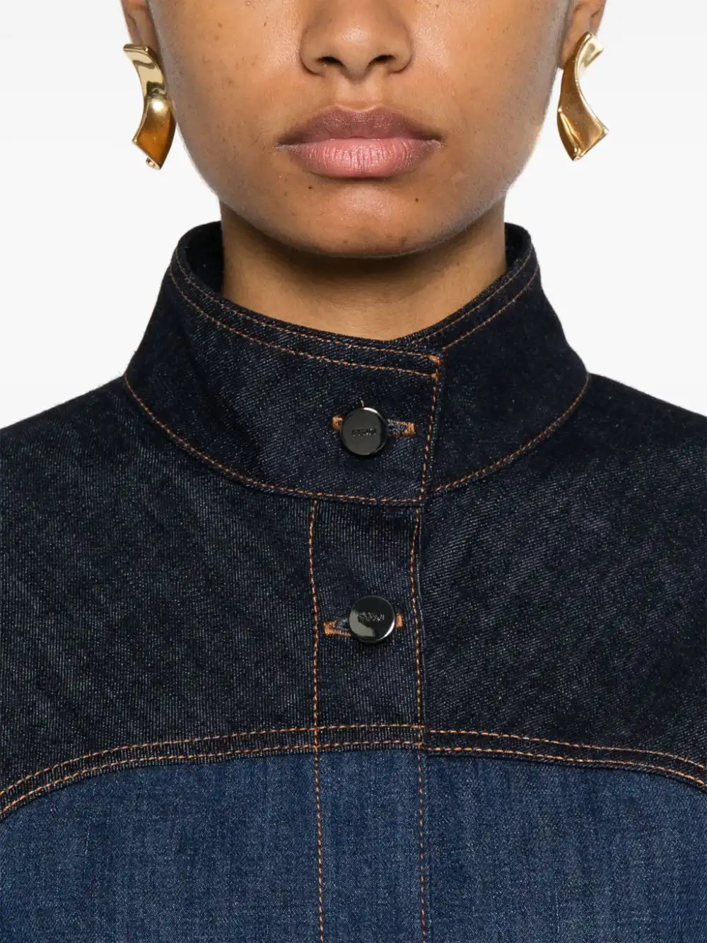 Cheap FENDI two-tone denim jacket