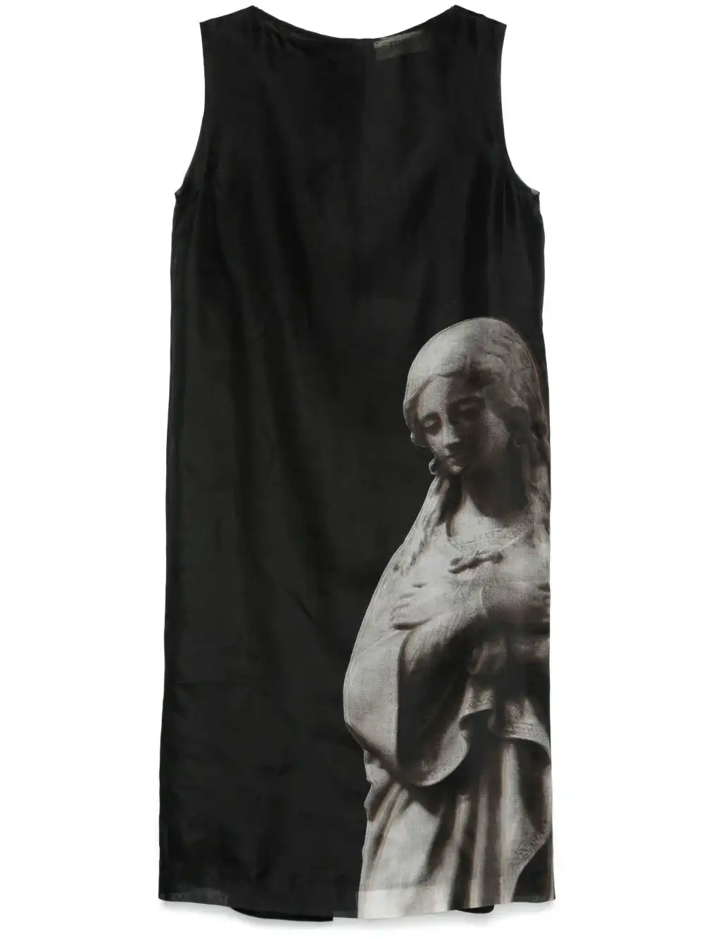 Cheap FENDI Roman statue-print midi dress