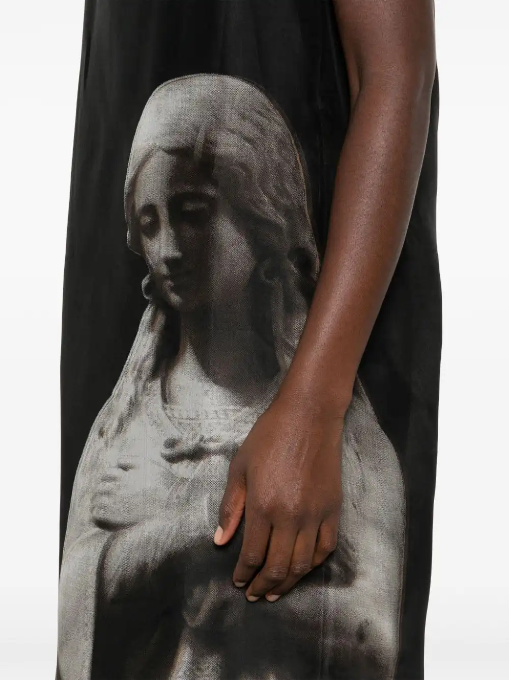 Cheap FENDI Roman statue-print midi dress