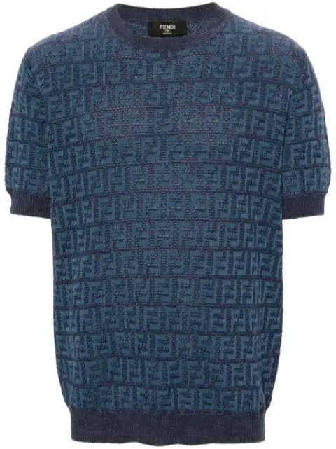 FENDI FF-jacquard knitted jumper