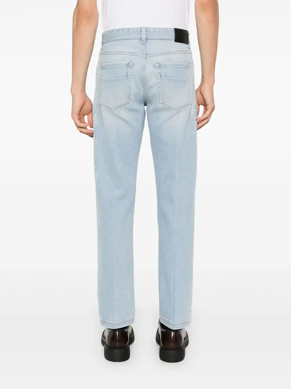 Affordable FENDI mid-rise tapered jeans