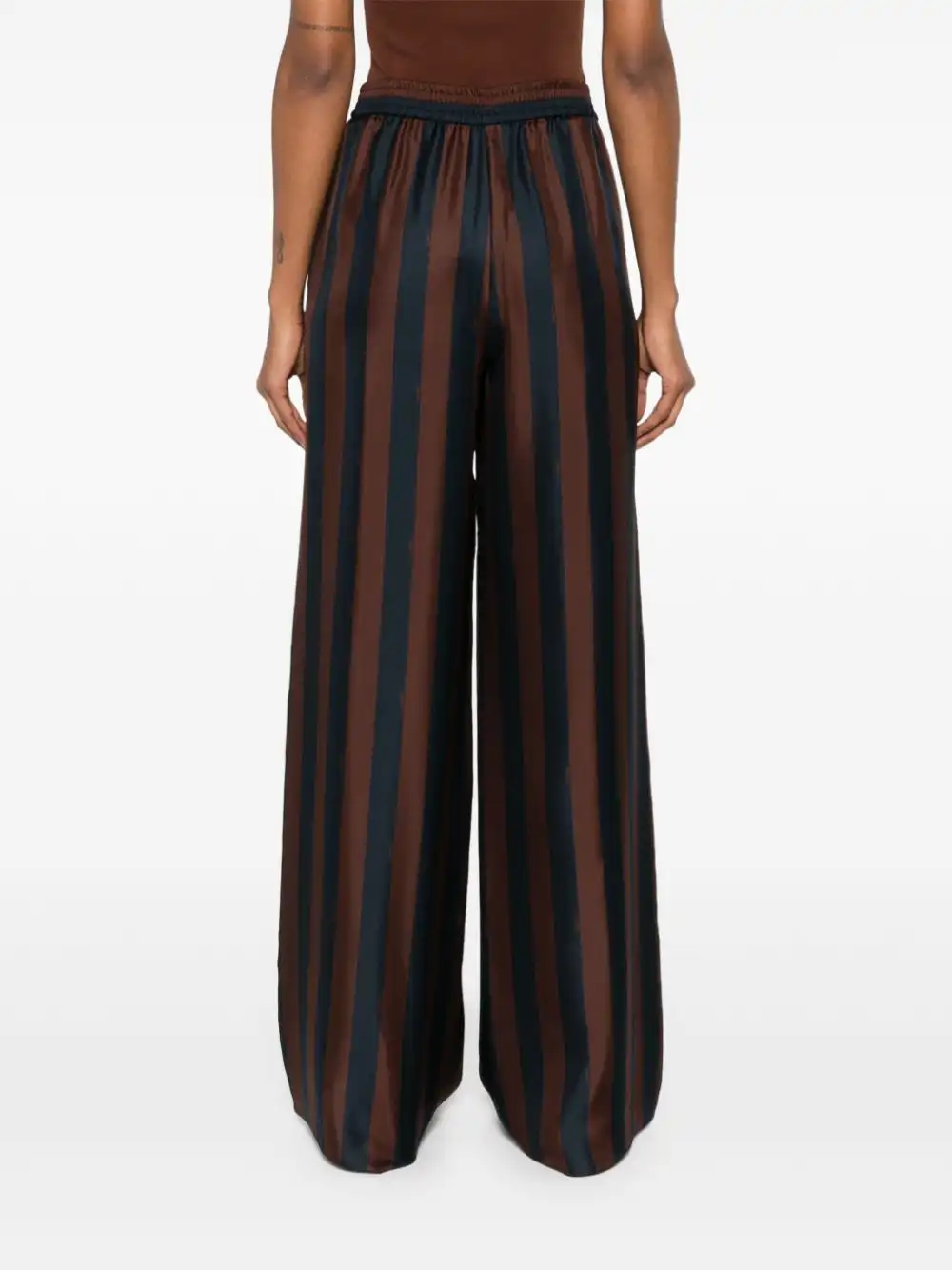 Affordable FENDI striped silk palazzo pants