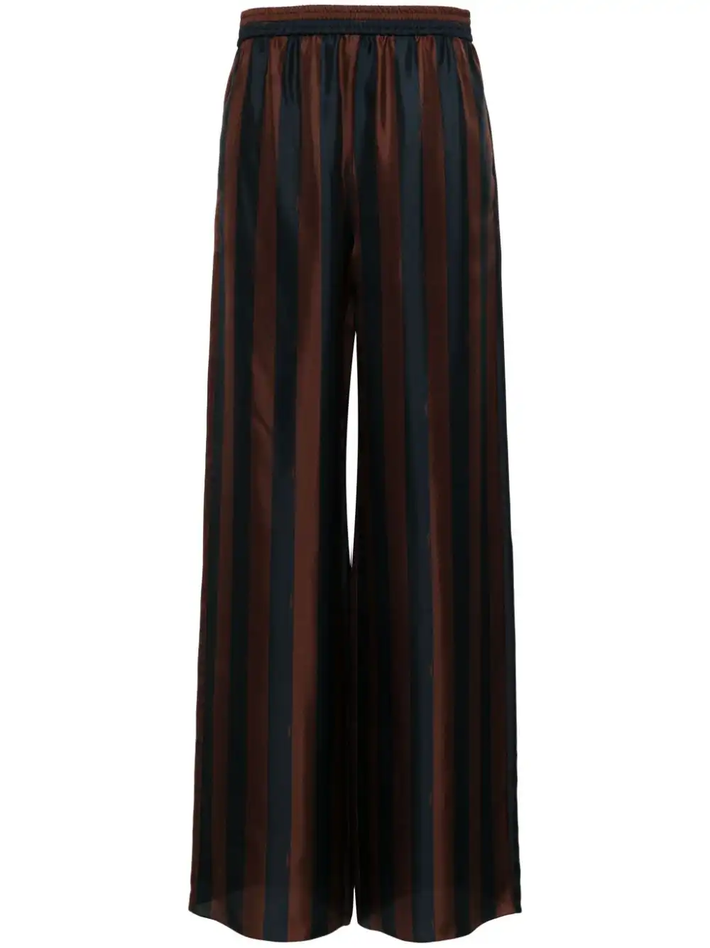 Affordable FENDI striped silk palazzo pants