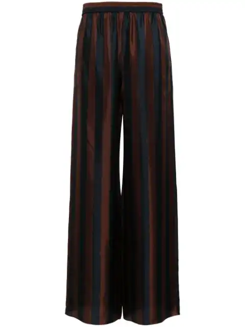 FENDI striped silk palazzo pants