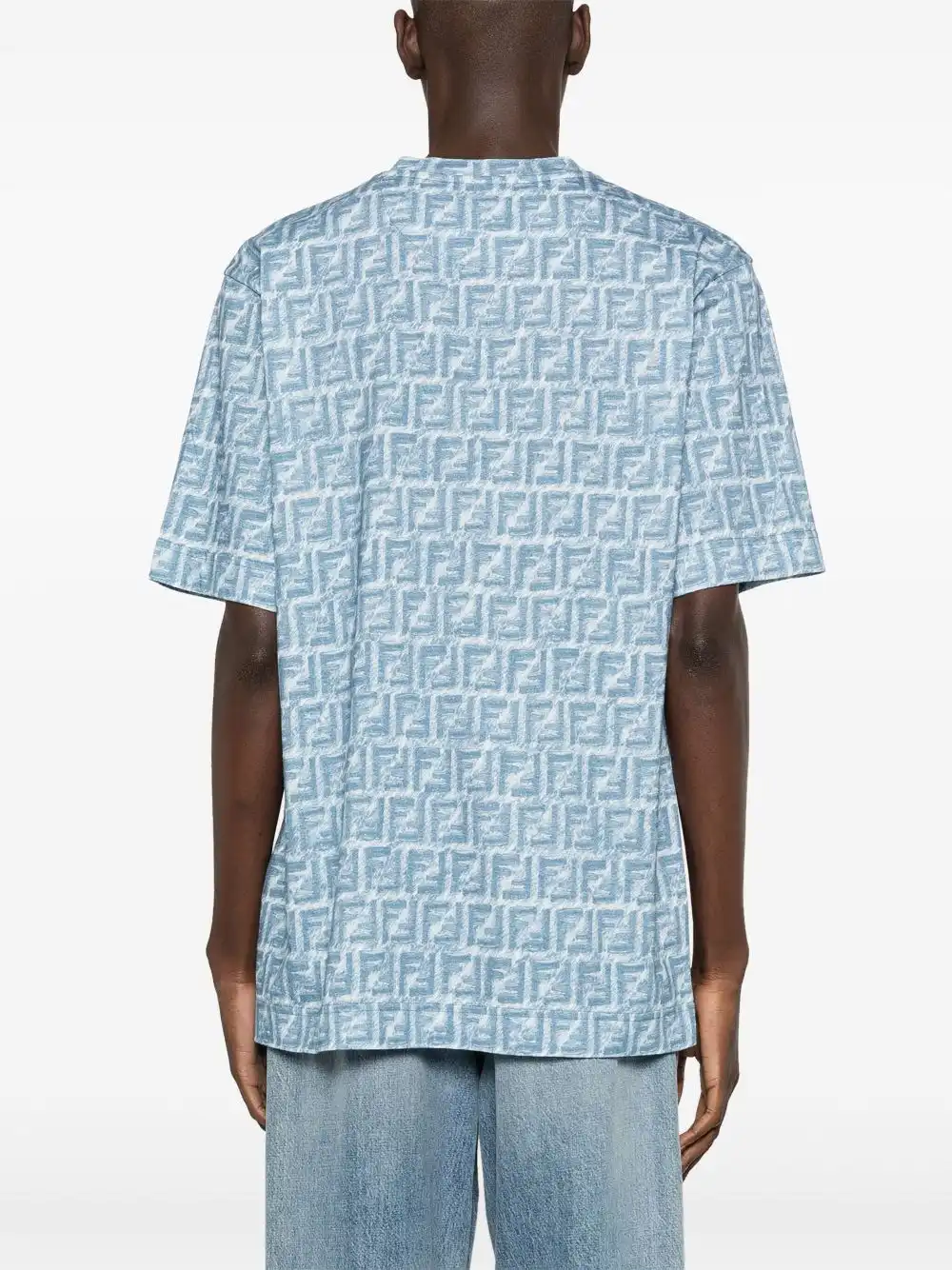 Affordable FENDI FF-print cotton T-shirt