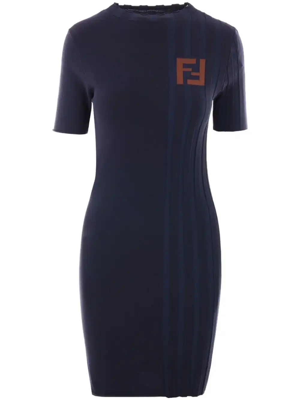 Affordable FENDI signature logo midi-dress