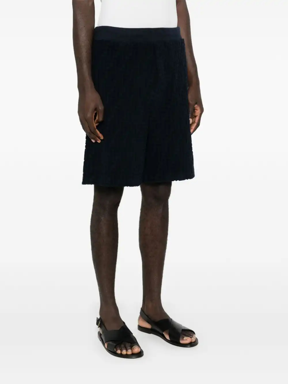 Affordable FENDI 4G terry-cloth track shorts