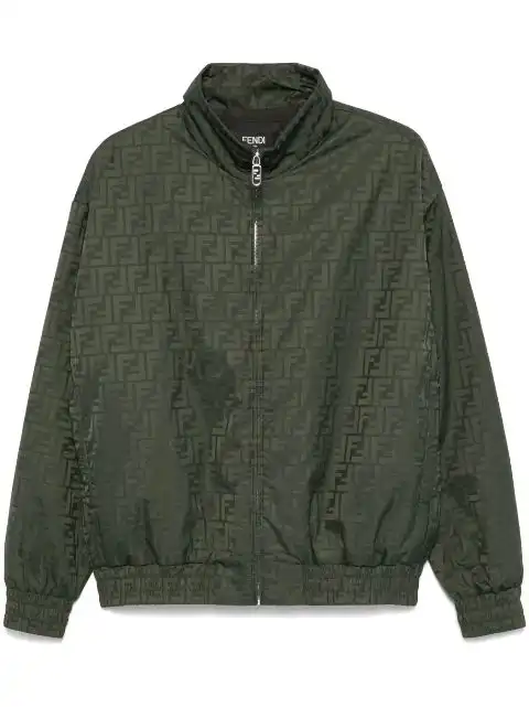 FENDI FF padded bomber jacket