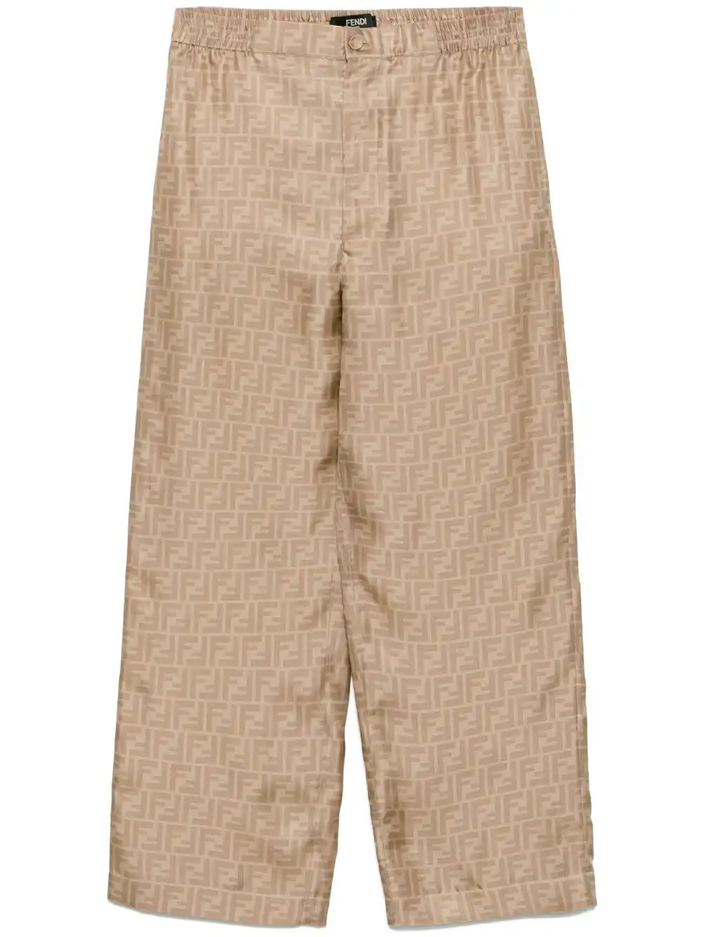 Affordable FENDI FF silk trousers