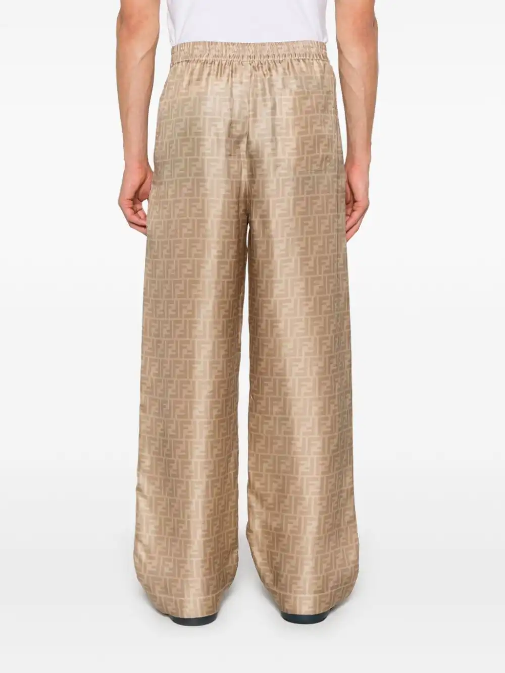 Affordable FENDI FF silk trousers