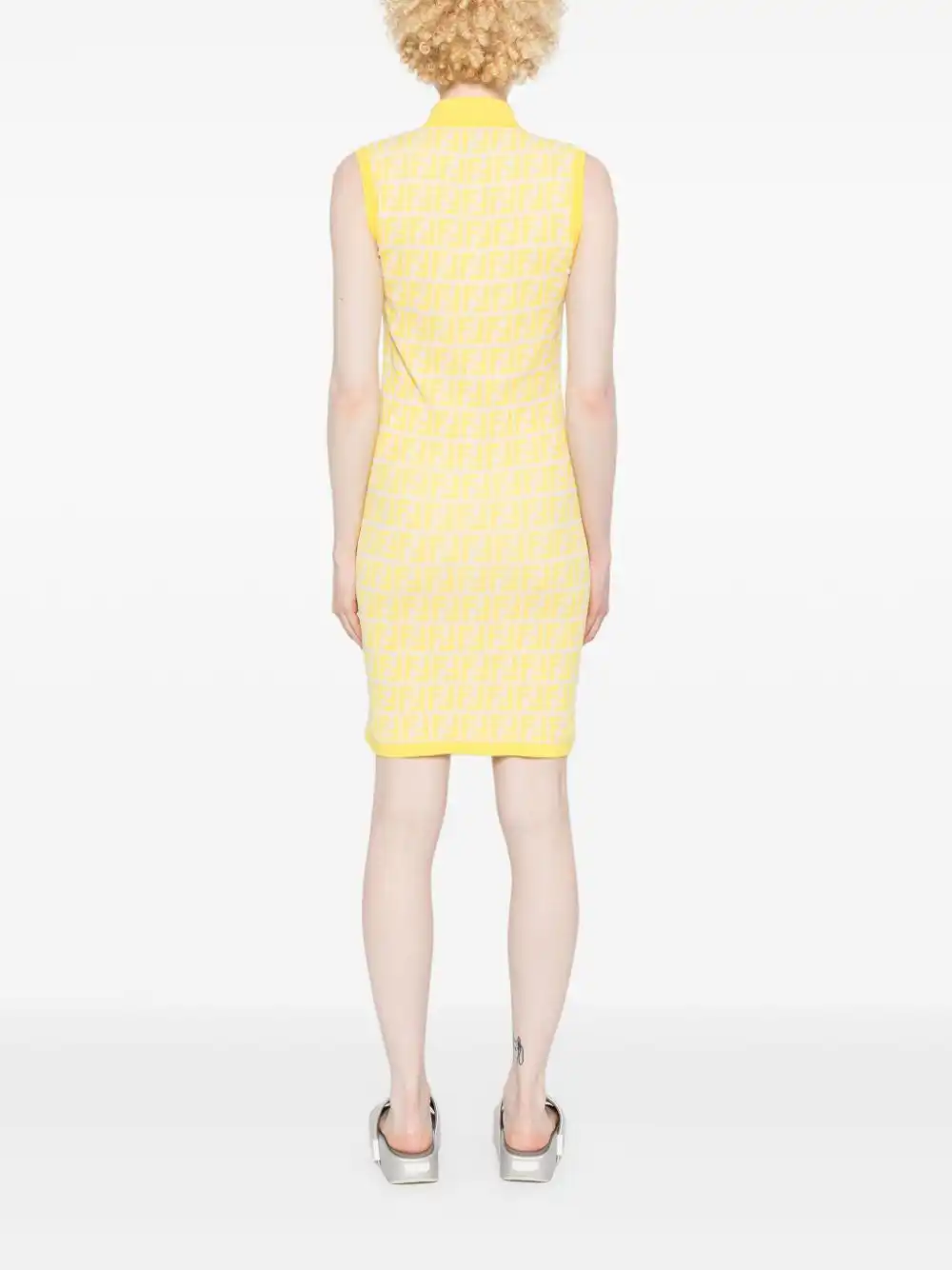 Cheap FENDI FF-motif polo dress