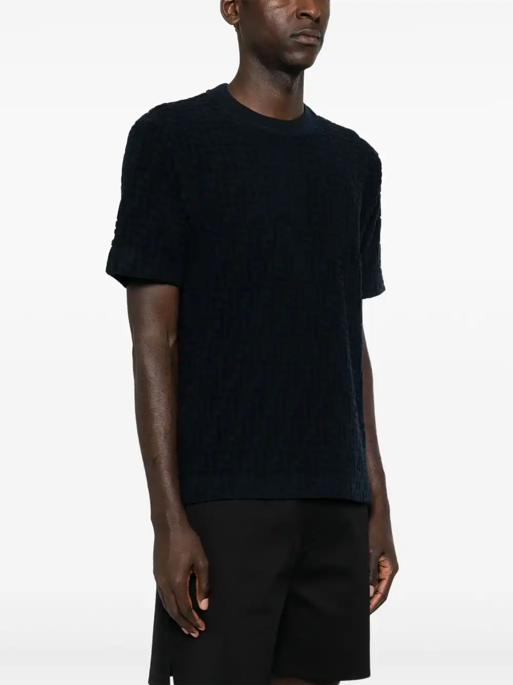 Affordable FENDI FF-jacquard terry T-shirt