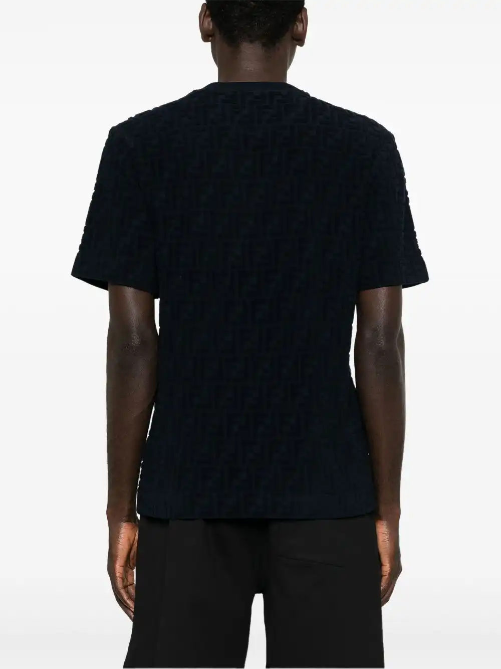 Affordable FENDI FF-jacquard terry T-shirt