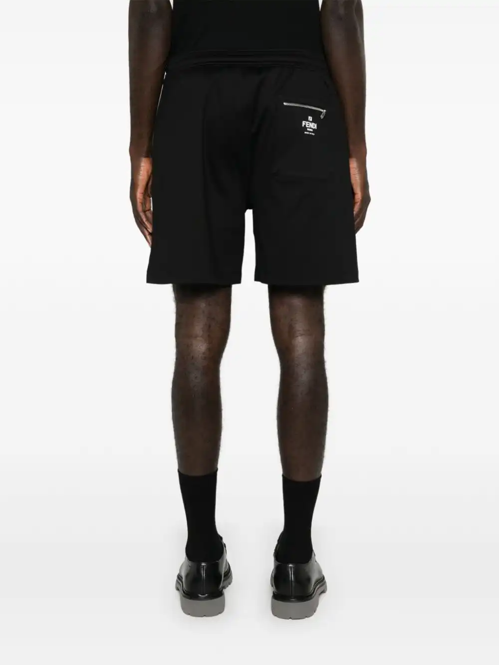 Affordable FENDI logo-print track shorts